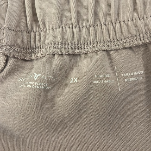 Old Navy Beige Sweatpants with Front Seam, Sz 2XL - Picture 6 of 7